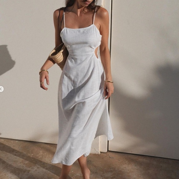 NWT Maurie and Eve White Cotton Dress Size 6 - Picture 1 of 4
